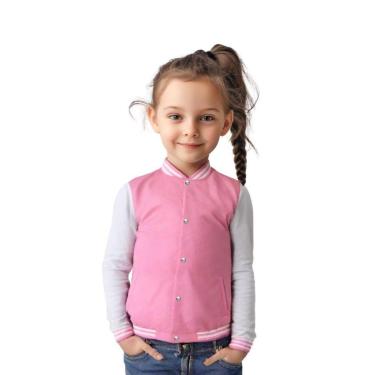 Imagem de Jaqueta Moletom Infantil Unissex Lisa com Bolsos-Unissex