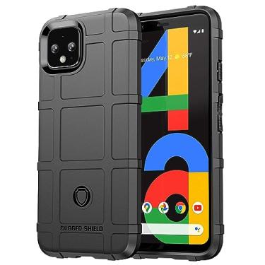 Imagem de Capa adequada para Google Pixel 4a XL. Fibra de carbono refinada, anti-queda, anti-impressão digital, proteção total, capa para Google Pixel 4a XL