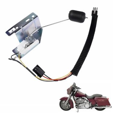 Imagem de TEKKOAUTO Unidade de envio de nível de combustível do tanque de gás substituição automática preta para Harley Davidson FLHPEI FLHPI FLHRCI FLHRI 02-05 FLHR 2003-05 FLHRS FLHRSI 2004-05 FLHRSEI 2002