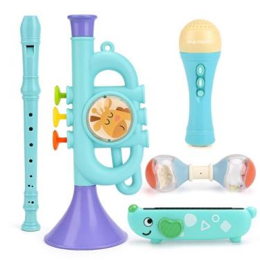 Imagem de Brinquedos musicais Vanplay 5 em 1 Montessori para crianças de 2 a 3 a