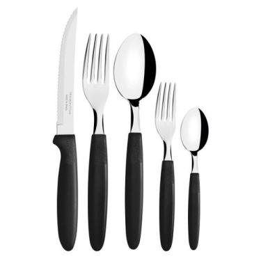 Imagem de Faqueiro Inox 30 Peças Ipanema + 2 Conjuntos Facas 9Peças - Tramontina