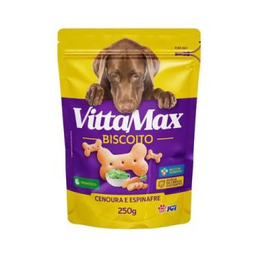 Imagem de Biscoitos vittamax para caes cenoura e espinafre 250g