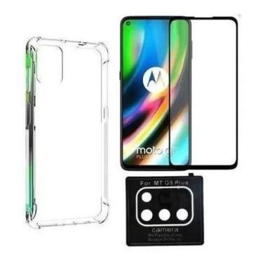 Imagem de Capa Anti Impacto + Película 3d + Película Câmera Moto G9 Plus - Unive