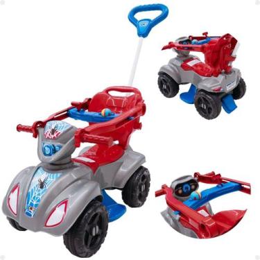 Imagem de Carrinho de Passeio Com Haste Quadriciclo Andador Spider - Kendy