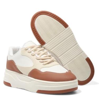 Imagem de Tênis Feminino Plataforma Alta Estiloso Moderno Confortável Para Uso Diário (Caramelo, BR, Adulto, Numérico, 34)