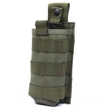 Imagem de Bolsa de rádio tática - 1000D capa com suporte para rádios bidirecionais Molle tático para walkie talkies (verde raiv)