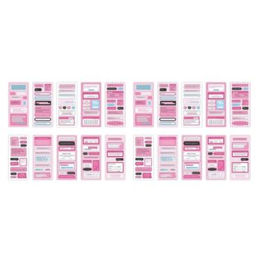 Imagem de Pacote com 20 adesivos de scrapbook para diário, suprimentos, adesivos de palavras coloridas para scrapbooking, agenda, diário, decoração de álbum