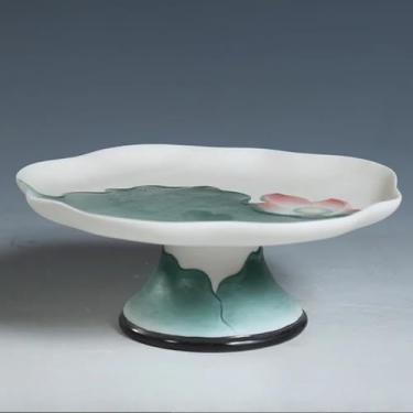 Imagem de FENNYYAR Ceramics Make Offerings To Buddha Ornament, 21 cm 21.1 cm, prato de oferta de santuário budista prato de frutas doméstico