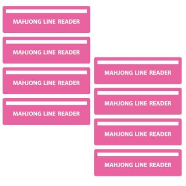 Imagem de WJIAAA 8PCS Mahjong Line Finder Mahjong Line Reader, Rules Helper Card Guide Reader, Mahjong Accessories and Gifts for for Beginners Mom Women Players