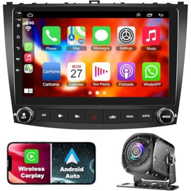 Imagem de Rádio estéreo automotivo 4G + 64G para Lexus IS250 IS350 2006-2012, tela sensível ao toque de 10,1 polegadas, suporte estéreo Android 12, sem fio, Carplay/Android Auto/WiFi/GPS/Bluetooth 5.2/câmera de