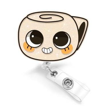 Imagem de JoySolar Carretel de crachá de enfermeira - Suporte retrátil para crachá de enfermagem com clipe de identificação 0605