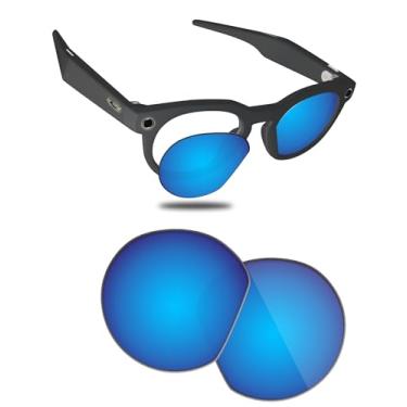 Imagem de Fiskr Óculos de sol de substituição de lentes polarizadas compatíveis com óculos de sol Oakley Meta HSTN OW8002 de 51 mm, resistente a impactos e ajuste perfeito, Azul gelo, Tamanho �nico