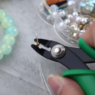 Imagem de Mini alicate de crimpagem de miçangas de 8,3 cm, ferramentas de fabricação de joias, contas de 2 mm e 3 mm, alicate de prensa de crimpador de 2 entalhes, alicate de microtubo