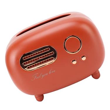 Imagem de GLOGLOW Suporte de Tecido Facial Caixa de Tecido de Rádio retrô, Design Vintage de Plástico, Acabamento Liso, para Sala de Estar, Quarto, Banheiro, Mesa, Suprimentos de Armazenamento de 257g