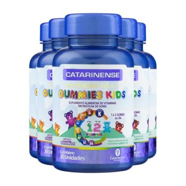 Imagem de Kit 5 Gummies Polivitamínico Catarinense 30 Gomas