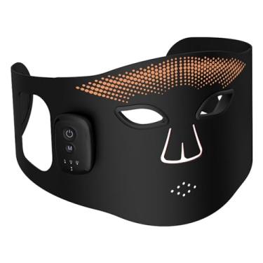 Imagem de AULSTER Máscara Facial de Luz Vermelha Sem Fio - 336 Pérolas LED, 4 Modos de Luz, Dispositivo Anti-Envelhecimento e Tônico Cutâneo para Uso Doméstico