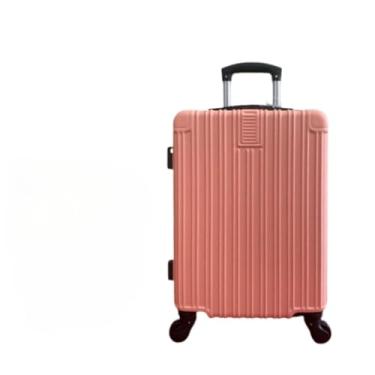 Imagem de Mala de Viagem com Rodinhas 360° Rígida com Cadeado – Tamanhos PP a G – Bagagem Resistente para Viagem(ROSA (M) - 323)