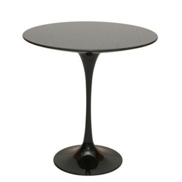 Imagem de Mesa Lateral Tulipa Saarinen Redonda 51 cm - Laca Preta - Linn Design 