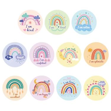 Imagem de 55 peças de decorações motivacionais para sala de aula, 15 cm, frases positivas, destaques, quadro de avisos, quadro de avisos positivo para escola, casa, professor, material de parede