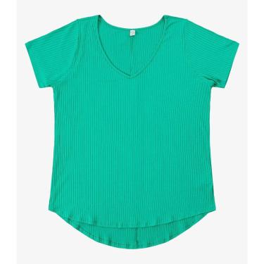 Imagem de Blusa Feminina Plus Size da Infinita Cor Verde-Feminino