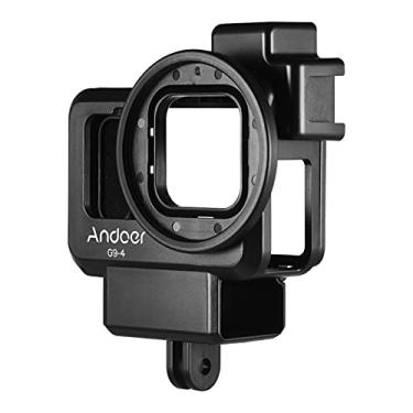 Imagem de Andoer G9-4 Capa protetora de gaiola de vídeo para câmera de ação para Vlog com acessório duplo de sapata fria de 55 mm, acessório de substituição para GoPro Hero 9