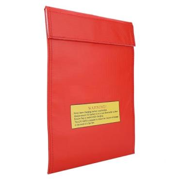 Imagem de GLOGLOW Saco à Prova de Fogo para Bateria de Lítio, Bolsa de Armazenamento Retardante de Fogo Com 2 Tamanhos, Saco de Carregamento de Segurança Portátil para Baterias (L)