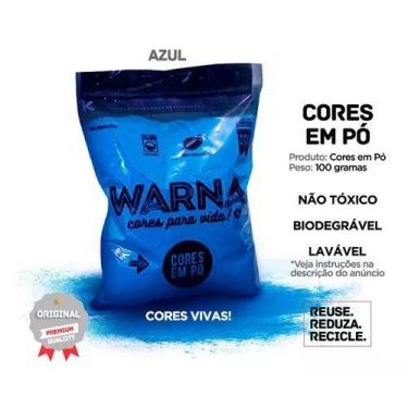 Imagem de Pó Chá Revelação Surpresa Cores Revelar Sexo Bebe Evento - warna, Azul