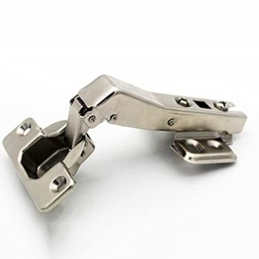 Imagem de Dobradiça de porta de armário lento de amortecimento silencioso, dobradiças de dobradiças de hardware de armário de banheiro para cozinha doméstica