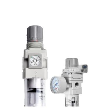 Imagem de Filtro de ar separador de óleo e água com fonte de ar com válvula reguladora de pressão válvula redutora de pressão (AW10-M5BCG-A)