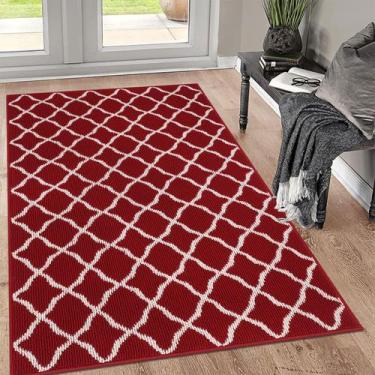 Imagem de Capacho SHACOS Large 90x150cm Vermelho em Borracha de Polipropileno