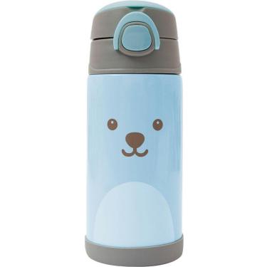 Imagem de Copo Térmico Parede Dupla Com Canudo Gumy Azul Buba-Masculino