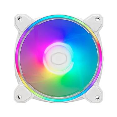 Imagem de Kit Ventoinhas para Gabinete Cooler Master MasterFan MF120 Halo2 White Edition 3in1, 120mm,-Unissex