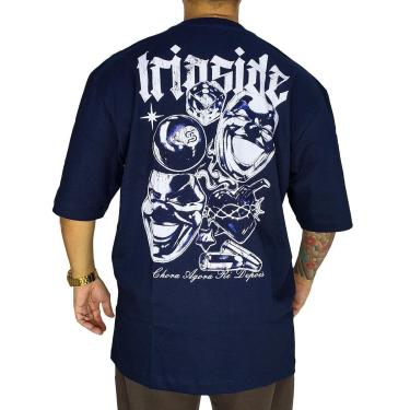 Imagem de Camiseta Trip Side Overzise Chora Agora Marinho S267-Masculino