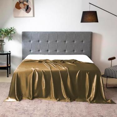 Imagem de Lençol Superior Avulso Casal Queen Cetim Seda Cobre