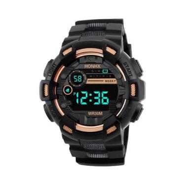 Imagem de Relógio Esportivo Digital LED À Prova D'Água Masculino HONHX Militar L