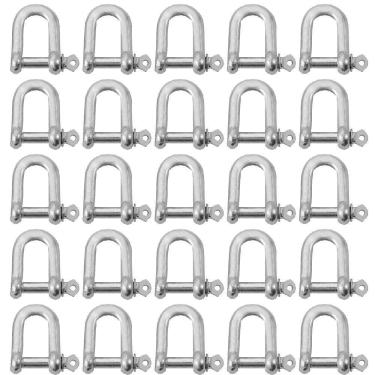 Imagem de Manilha Reta Cabo De Aço 3/8`` 2,0004 25 Unidades - Nord