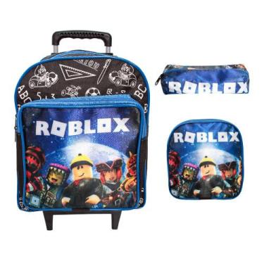 Imagem de Kit Mochila Menino Rodinha Resistente Tamanho P + Lancheira - Plike