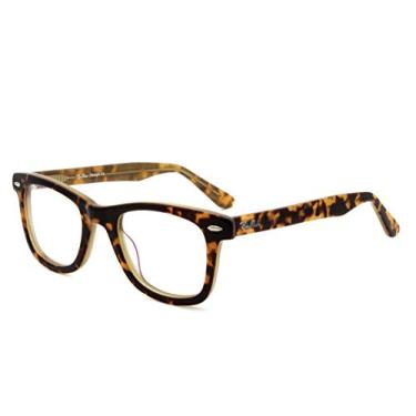 Imagem de Óculos para mulheres e homens, sem grau, óculos de alta moda, acetato, lentes transparentes elegantes, Tartaruga, 48-22-145(MM)