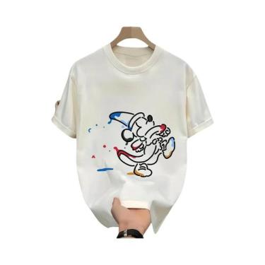 Imagem de Camiseta De Verão Do Mickey Mouse Para Meninos E Meninas, Personagem D