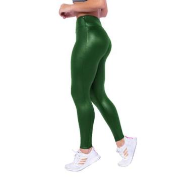 Imagem de Calça Legging Basica Em Cirre Cintura Alta Cos Alto - Wolfox, Verde,  