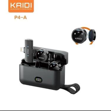 Imagem de Microfone sem fio lapela Kaidi P4-A Tipo A para IOS - KMF4-Unissex
