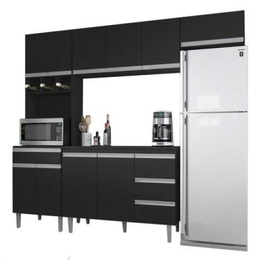 Imagem de Cozinha Modulada 5 Peças 241 cm Andreia Preto REAJL - REAJL Moveis, Pr