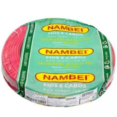 Imagem de Fio flexível vermelho 2,50mm (rolo com 100 metros) - nambei