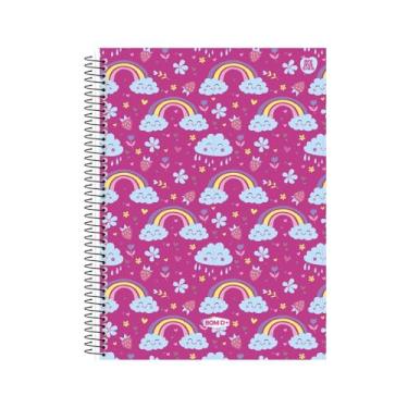 Imagem de Caderno Universitário Capa Dura Espiral, 20 Matérias, 320 Folhas Pautadas, Preto e Branco, 28x20x3,1cm, Papel 56g/m², para Escola e Escritório