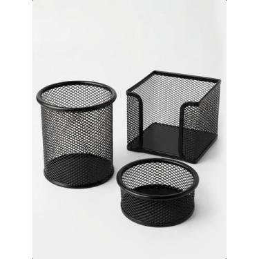 Imagem de Kit Organizador Mesa Escritório 3 Peças Home Office Aramado - Klizz, P