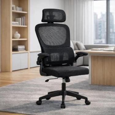 Imagem de Cadeira Escritório Diretor Prime Mesh Ergonômica Giratória - Tech Mand