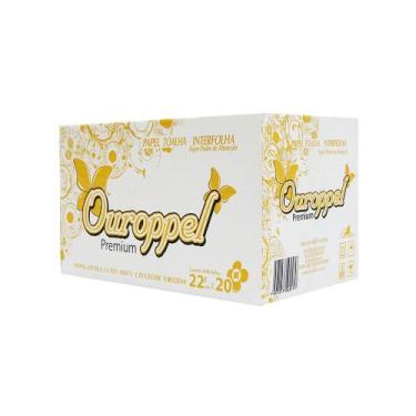 Imagem de Papel Interfolha Ouroppel 100% Celulose - Higiene e Qualidade em 2 Dob
