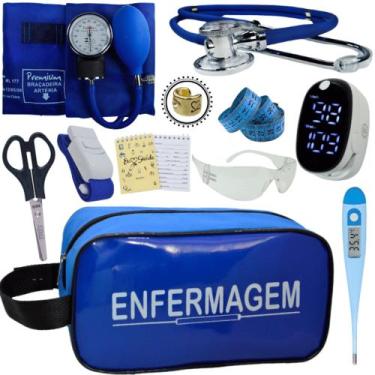 Imagem de Kit Enfermagem Aparelho Pressão Esteto Frete Grátis Promocao - Love Sa