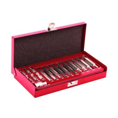 Imagem de Kit Jogo Bits Ribe Torx para Cabeçote 17 Peças com Adaptador 1/2" Aço 