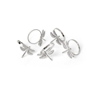 Imagem de Anel De Guardanapo Copa E Cia 4 Peças Libélula